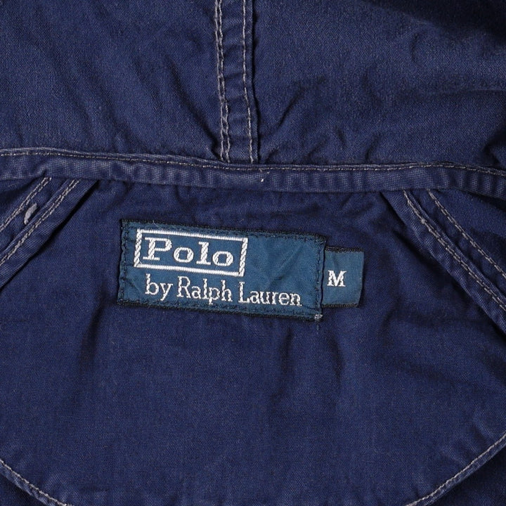 Ralph Lauren POLO by Ralph Lauren Big Pony Cotton Hoodie, Men's Size M (approx.) cotton navy blue type Vintage Second Hand