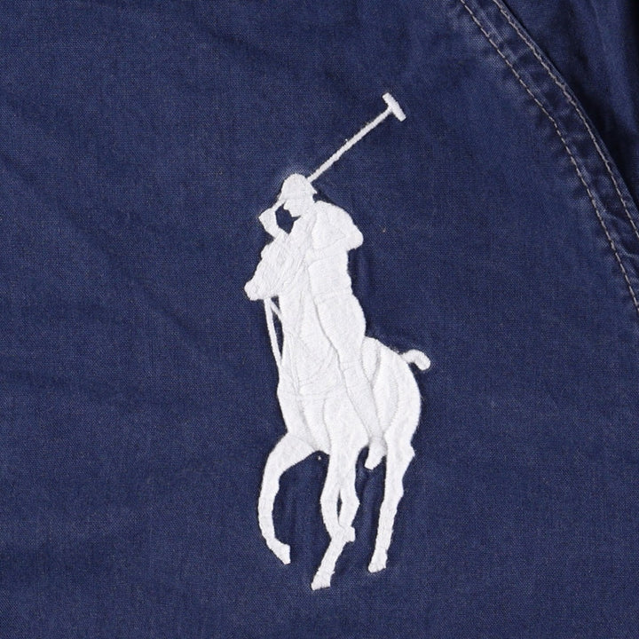 Ralph Lauren POLO by Ralph Lauren Big Pony Cotton Hoodie, Men's Size M (approx.) cotton navy blue type Vintage Second Hand