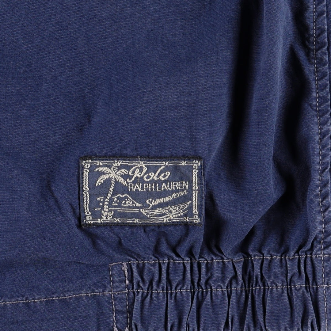 Ralph Lauren POLO by Ralph Lauren Big Pony Cotton Hoodie, Men's Size M (approx.) cotton navy blue type Vintage Second Hand