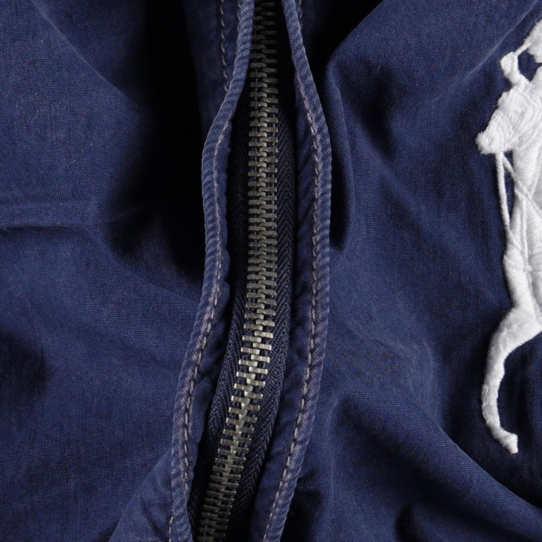 Ralph Lauren POLO by Ralph Lauren Big Pony Cotton Hoodie, Men's Size M (approx.) cotton navy blue type Vintage Second Hand