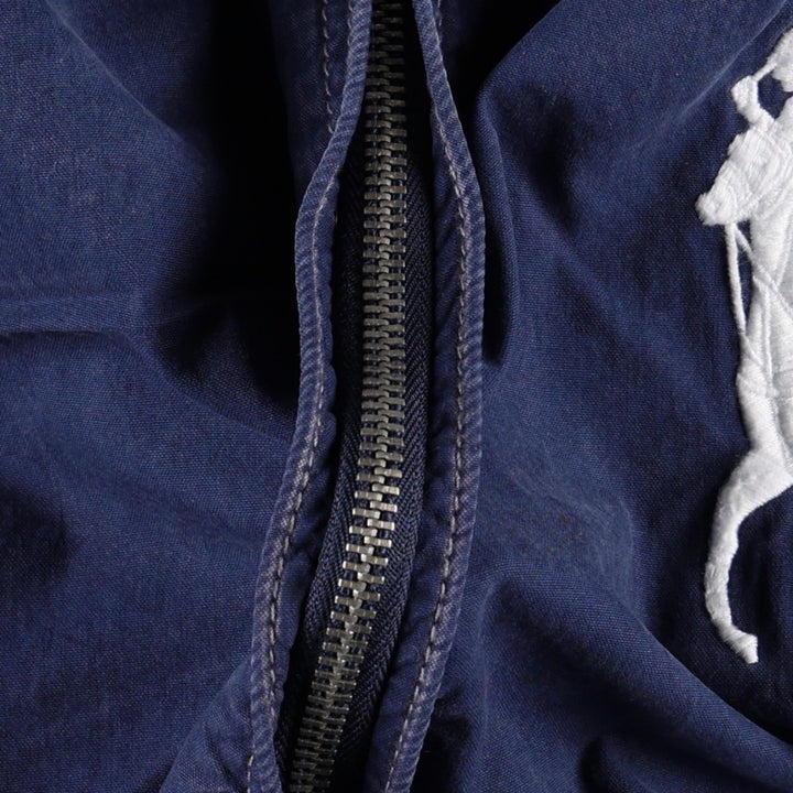 Ralph Lauren POLO by Ralph Lauren Big Pony Cotton Hoodie, Men's Size M (approx.) cotton navy blue type Vintage Second Hand