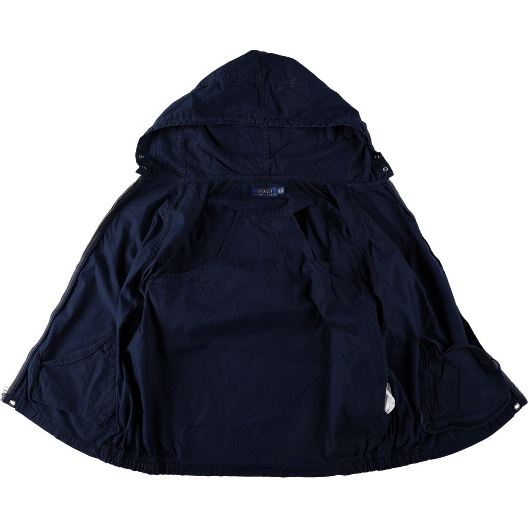 Ralph Lauren POLO RALPH LAUREN cotton hoodie, men's size XXL cotton navy blue type Vintage Second Hand