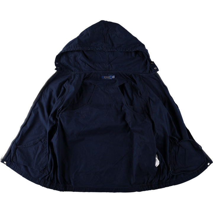 Ralph Lauren POLO RALPH LAUREN cotton hoodie, men's size XXL cotton navy blue type Vintage Second Hand