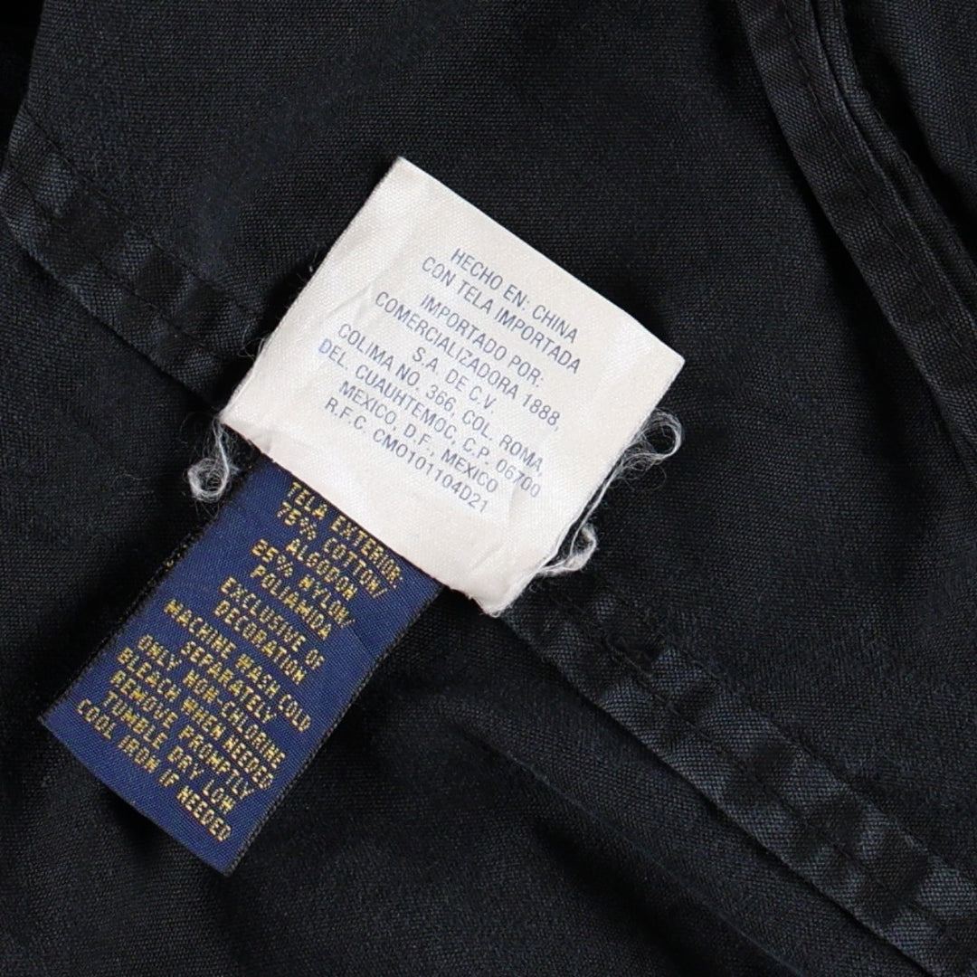 Ralph Lauren POLO RALPH LAUREN cotton hoodie, men's size S cotton black type Vintage Second Hand