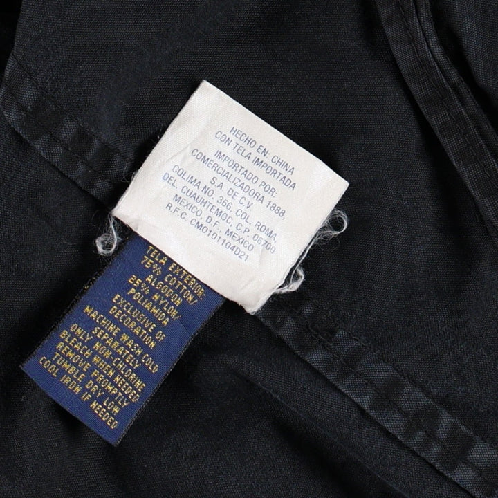 Ralph Lauren POLO RALPH LAUREN cotton hoodie, men's size S cotton black type Vintage Second Hand