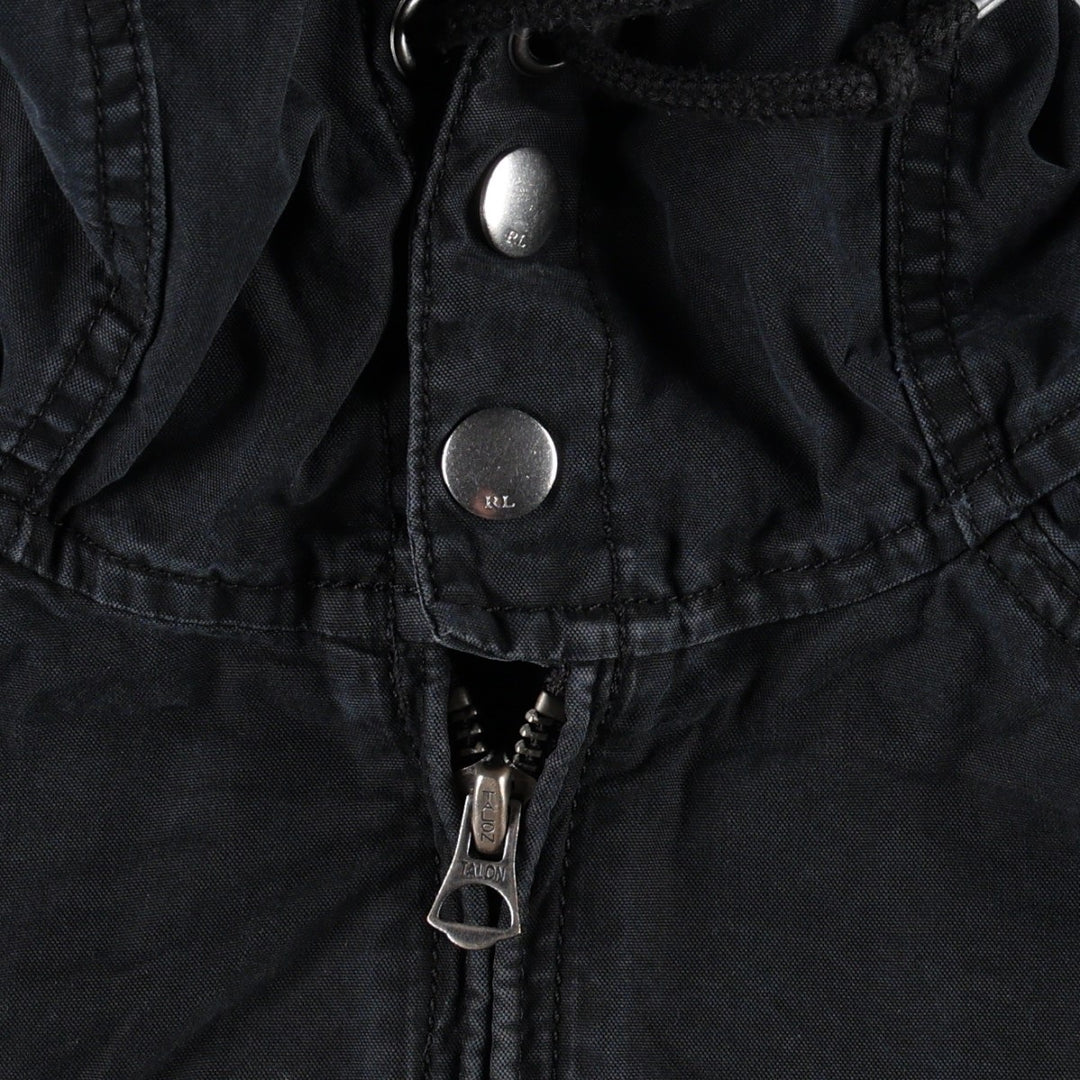 Ralph Lauren POLO RALPH LAUREN cotton hoodie, men's size S cotton black type Vintage Second Hand