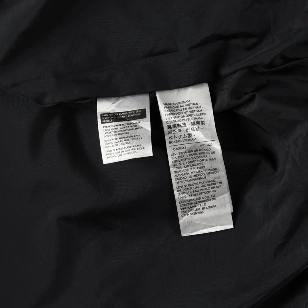 Levi's nylon blouson, men's size XL Nylon black type Vintage Second Hand