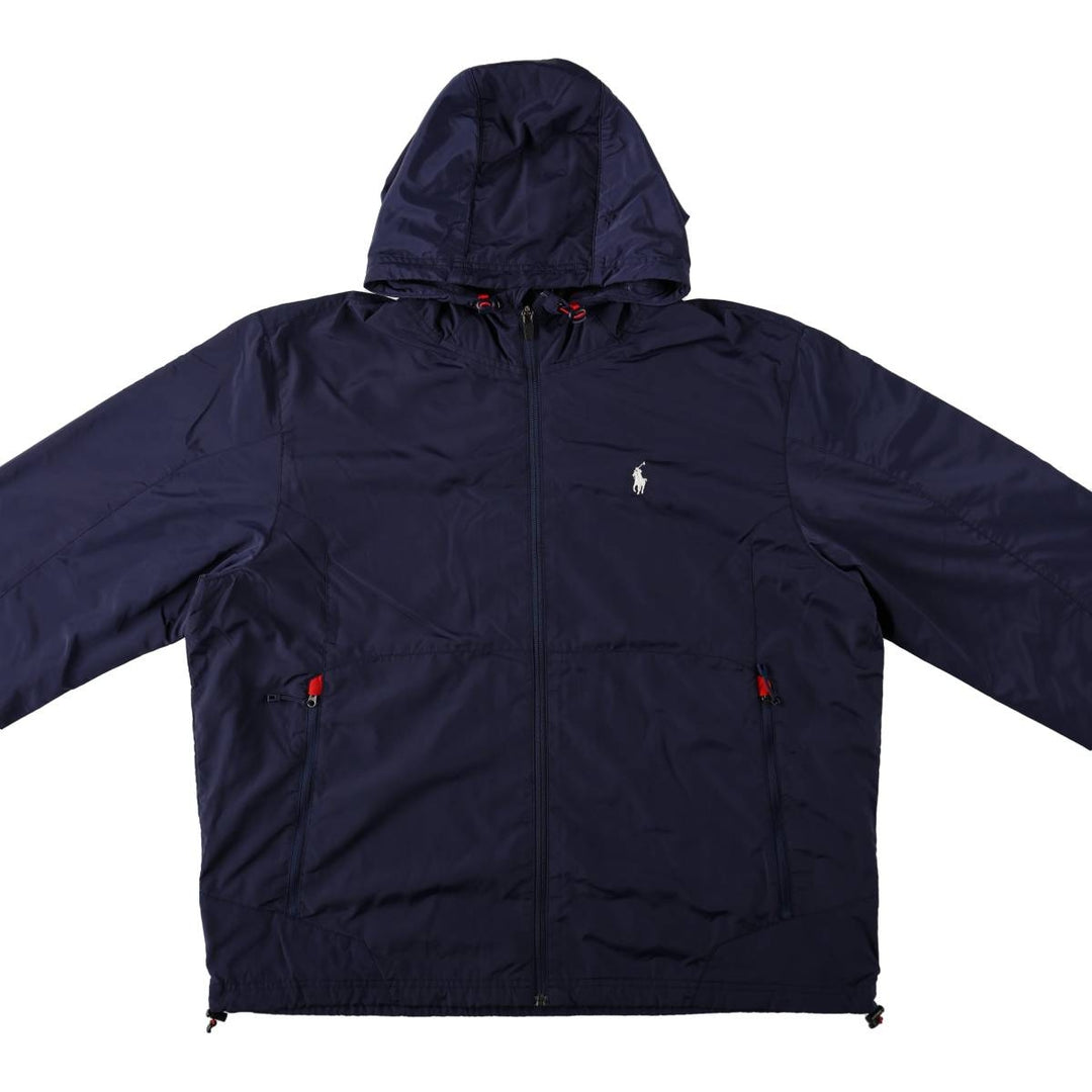 Ralph Lauren POLO RALPH LAUREN PERFORMANCE Nylon Parka, Men's Size XL (approx.) Nylon navy blue type Vintage Second Hand