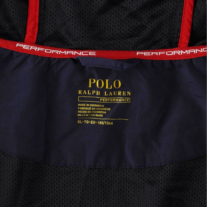 Ralph Lauren POLO RALPH LAUREN PERFORMANCE Nylon Parka, Men's Size XL (approx.) Nylon navy blue type Vintage Second Hand