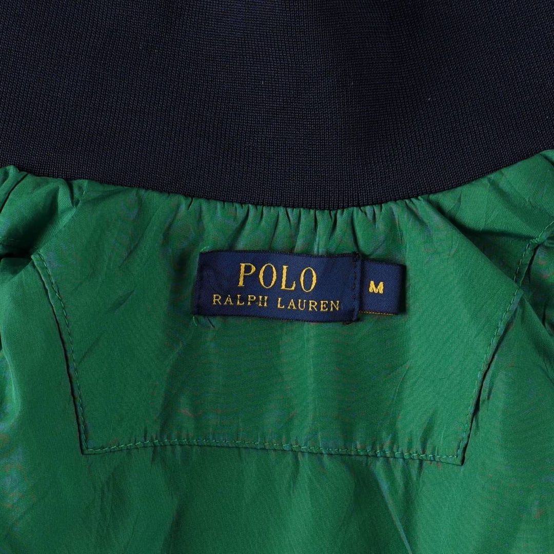 Ralph Lauren POLO RALPH LAUREN Big Pony Jersey Track Jacket, Men's Size M (approx.) unclear green type Vintage Second Hand