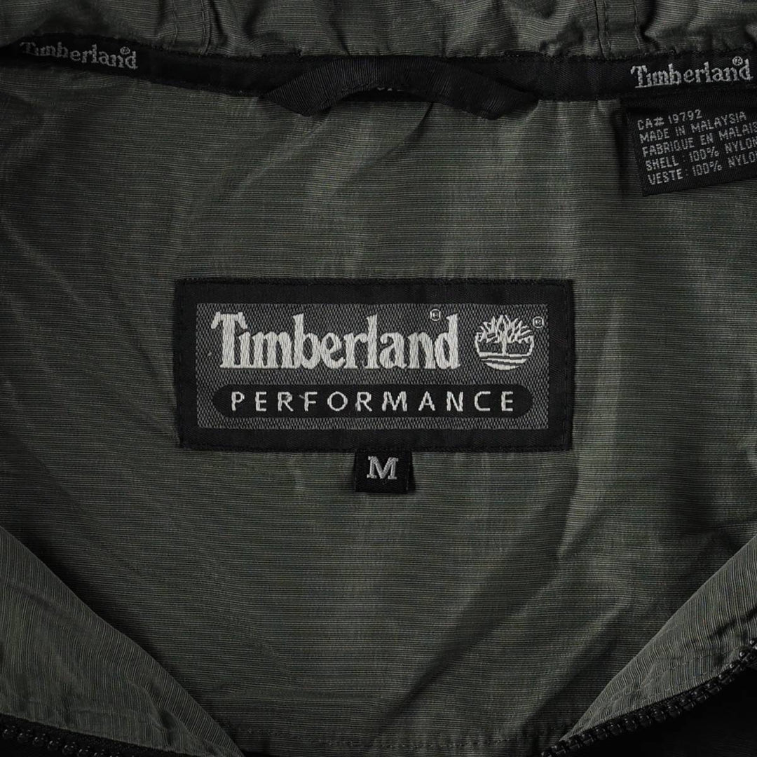 90s-00'S Timberland Performance Anorak Parka, Men's Size M (approx.) Nylon black type Vintage Second Hand