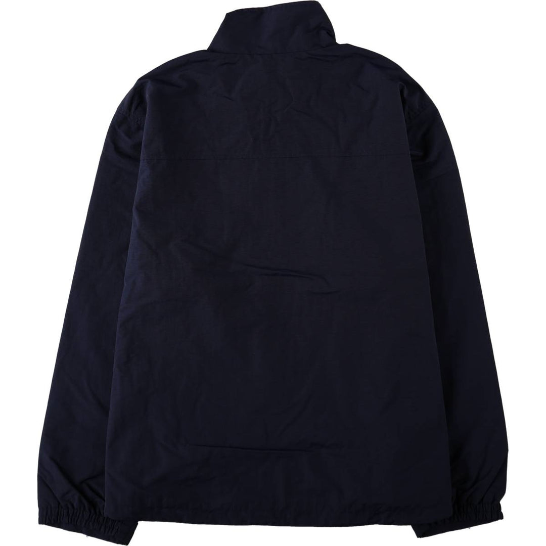 80s-90'S Lands' End Half-Zip Nylon Pullover, Men's Size XL (Equivalent), Vintage Nylon navy blue type Vintage Second Hand