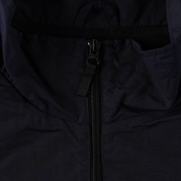 80s-90'S Lands' End Half-Zip Nylon Pullover, Men's Size XL (Equivalent), Vintage Nylon navy blue type Vintage Second Hand
