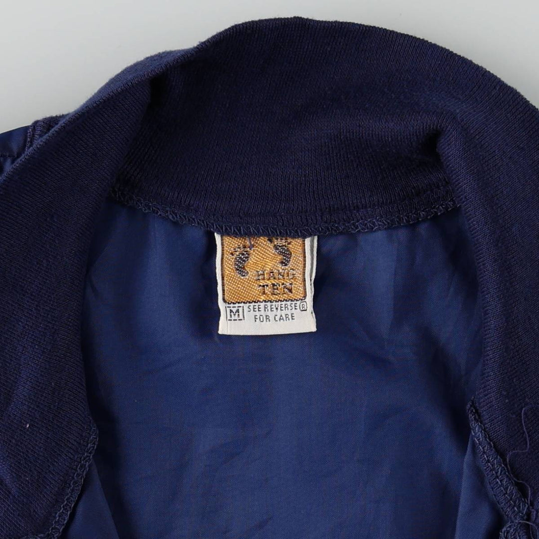 90'S HANG TEN Half-Zip Nylon Pullover, Men's Size M (Equivalent), Vintage unclear navy blue type Vintage Second Hand
