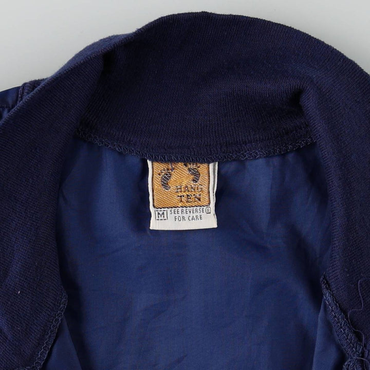 90'S HANG TEN Half-Zip Nylon Pullover, Men's Size M (Equivalent), Vintage unclear navy blue type Vintage Second Hand