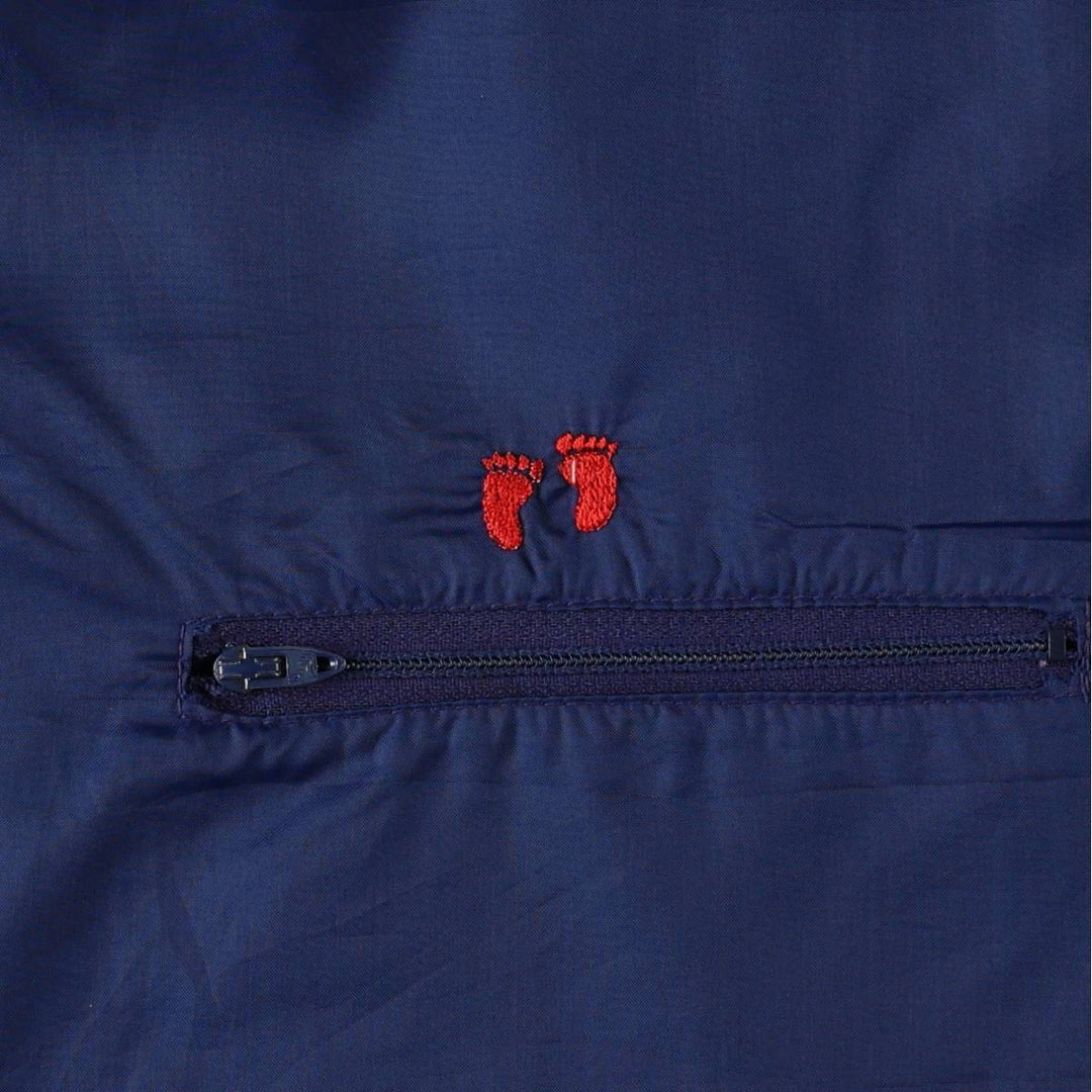 90'S HANG TEN Half-Zip Nylon Pullover, Men's Size M (Equivalent), Vintage unclear navy blue type Vintage Second Hand