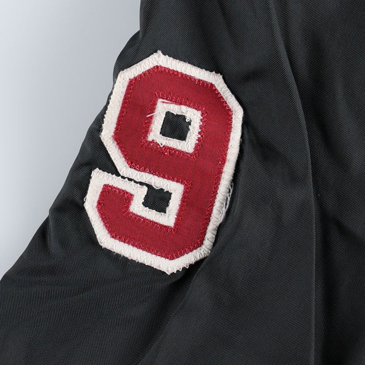 80'S DeLONG College Varsity Jacket Award Jacket Made in USA Men's Size L (Equivalent) Vintage polyester black type Vintage Second Hand