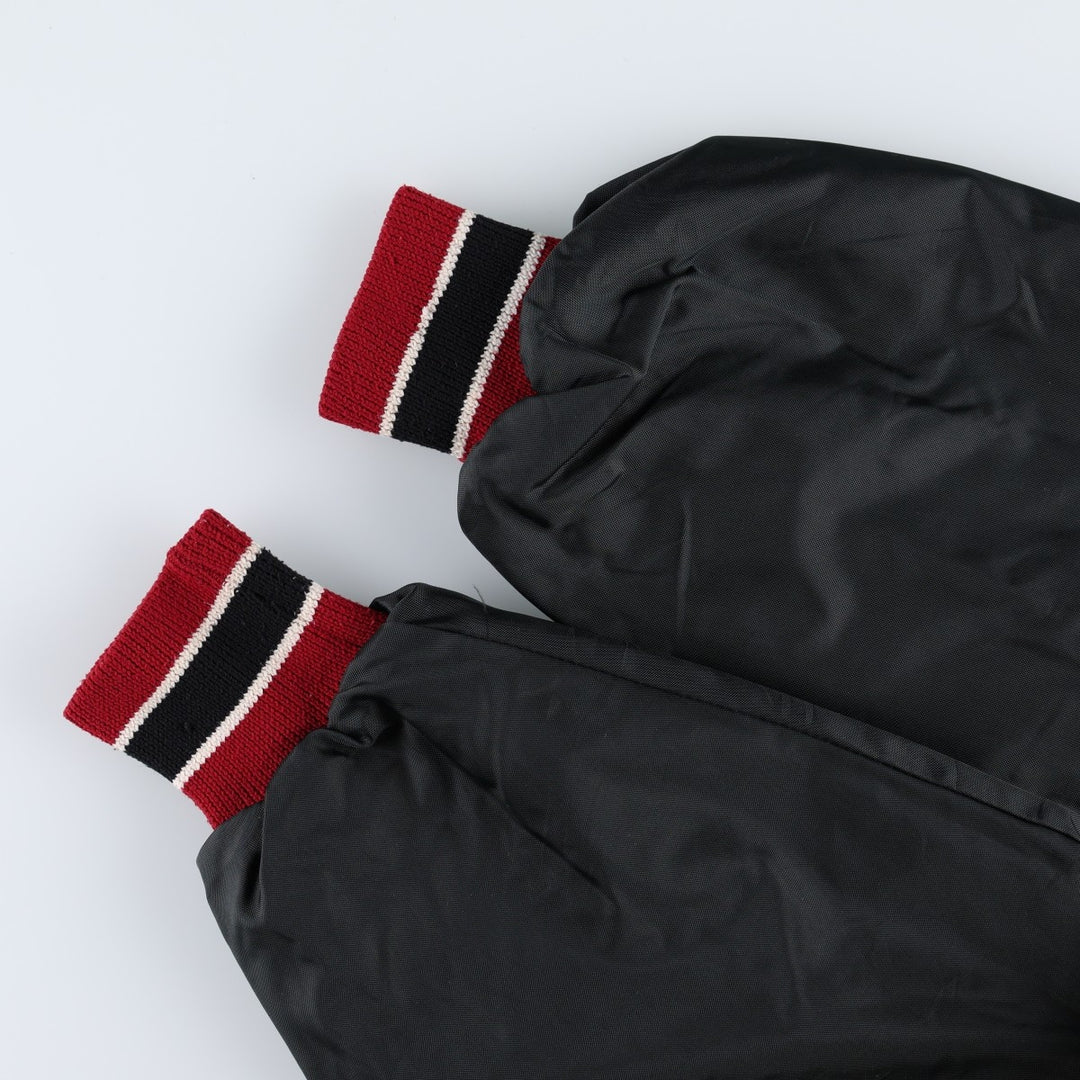 80'S DeLONG College Varsity Jacket Award Jacket Made in USA Men's Size L (Equivalent) Vintage polyester black type Vintage Second Hand