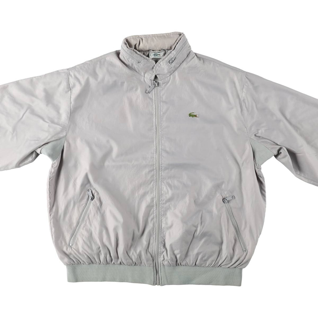 80s-90'S Lacoste IZOD Nylon Jacket, Men's Size XL (approx.), Vintage Nylon gray type Vintage Second Hand