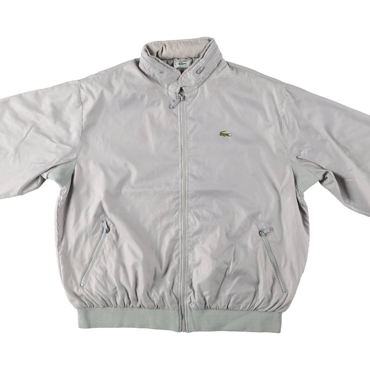 80s-90'S Lacoste IZOD Nylon Jacket, Men's Size XL (approx.), Vintage Nylon gray type Vintage Second Hand