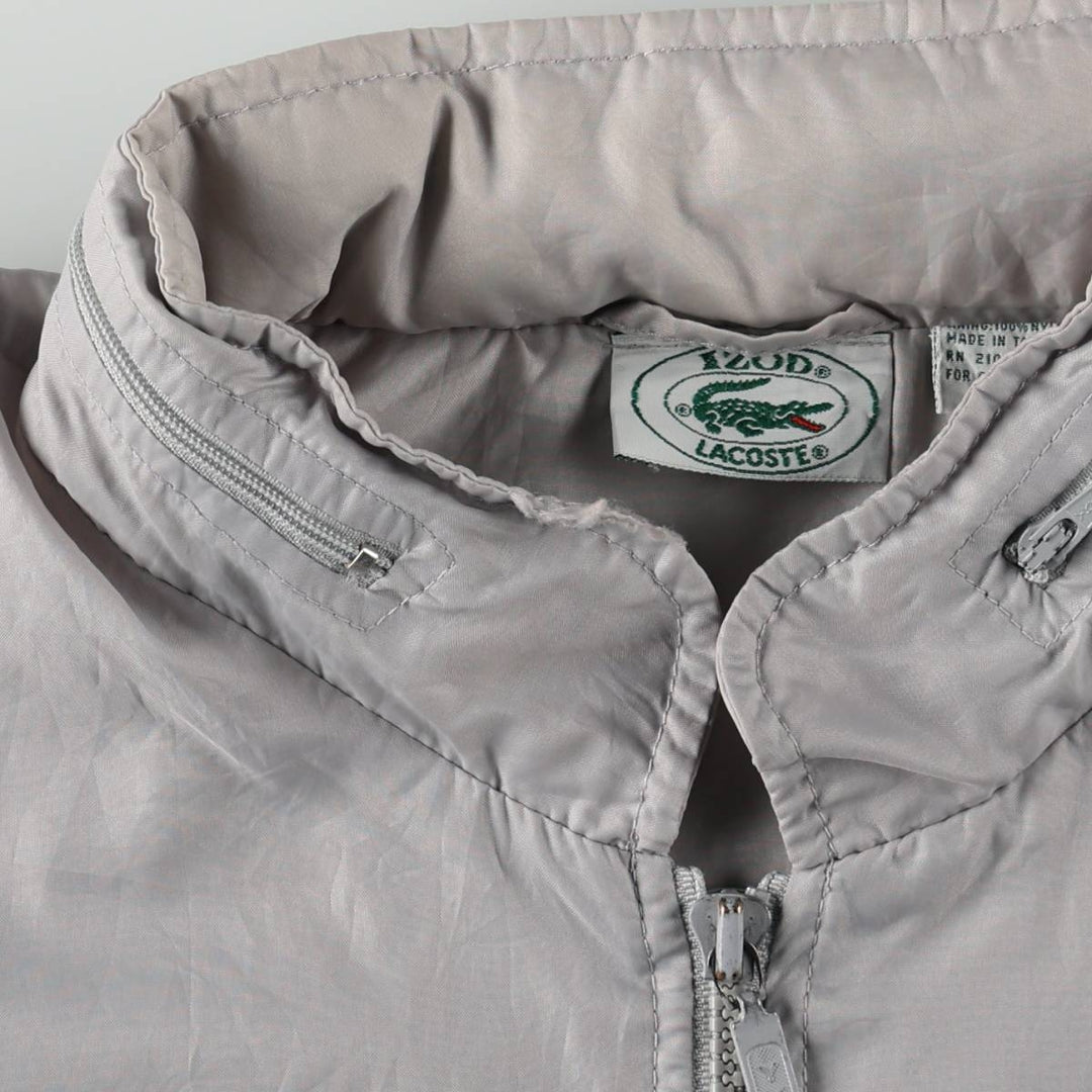 80s-90'S Lacoste IZOD Nylon Jacket, Men's Size XL (approx.), Vintage Nylon gray type Vintage Second Hand