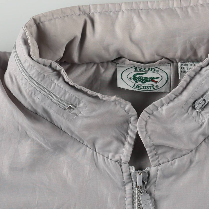 80s-90'S Lacoste IZOD Nylon Jacket, Men's Size XL (approx.), Vintage Nylon gray type Vintage Second Hand