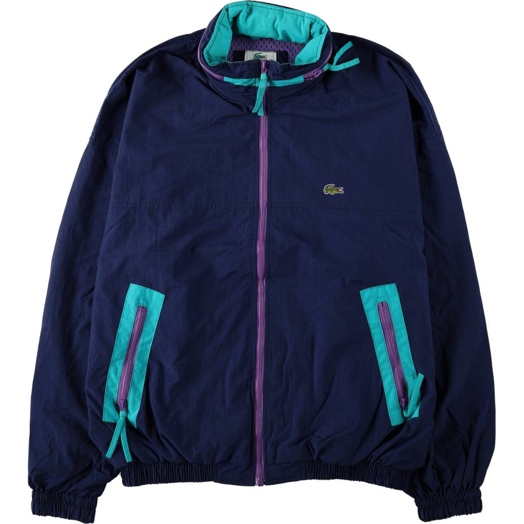 Lacoste nylon jacket, men's size L (approx.), vintage. Nylon navy blue type Vintage Second Hand