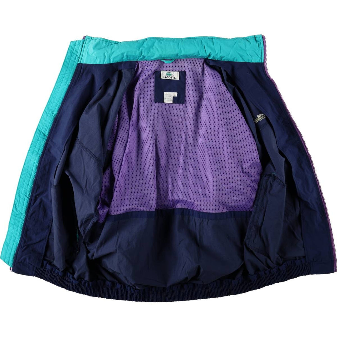 Lacoste nylon jacket, men's size L (approx.), vintage. Nylon navy blue type Vintage Second Hand
