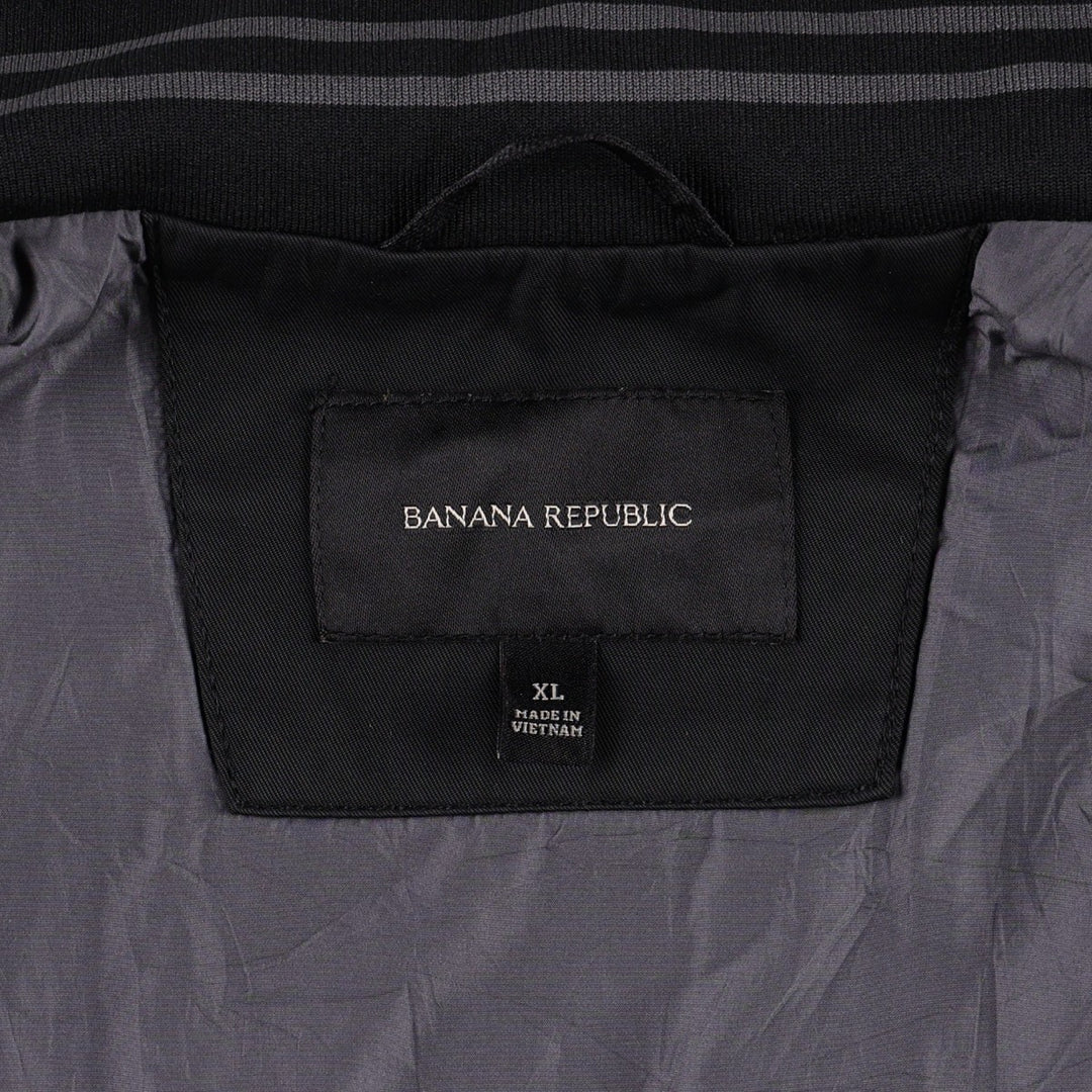 Banana Republic Harrington Jacket Swing Top (Men's XL equivalent) Nylon black type Vintage Second Hand