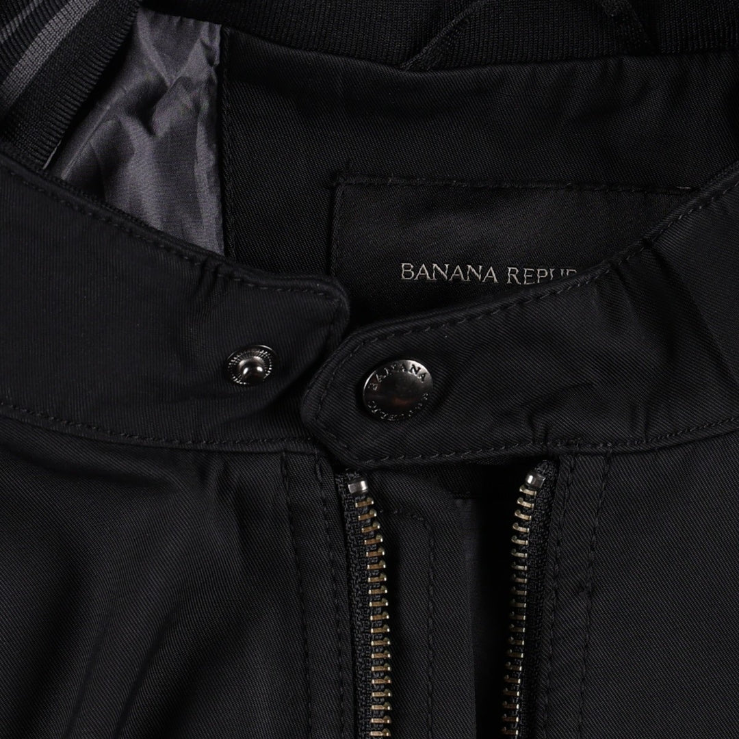 Banana Republic Harrington Jacket Swing Top (Men's XL equivalent) Nylon black type Vintage Second Hand