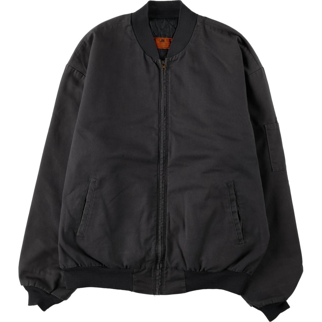 90'S Red Kap padded work jacket, men's size XL, vintage polyester gray type Vintage Second Hand