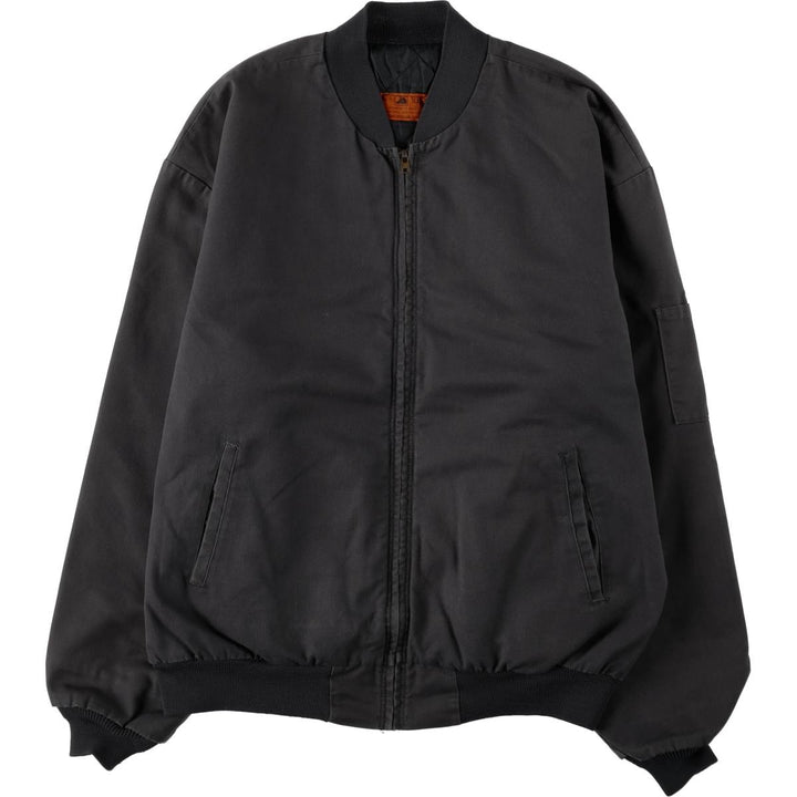 90'S Red Kap padded work jacket, men's size XL, vintage polyester gray type Vintage Second Hand