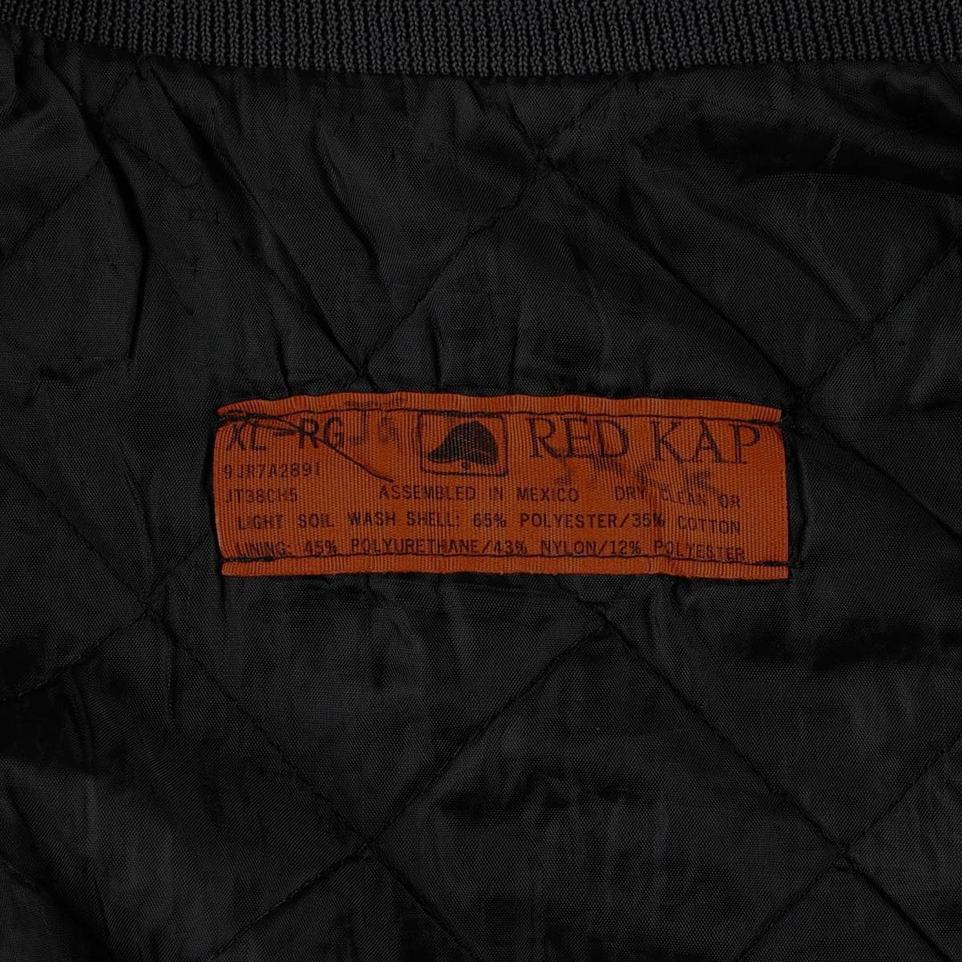90'S Red Kap padded work jacket, men's size XL, vintage polyester gray type Vintage Second Hand