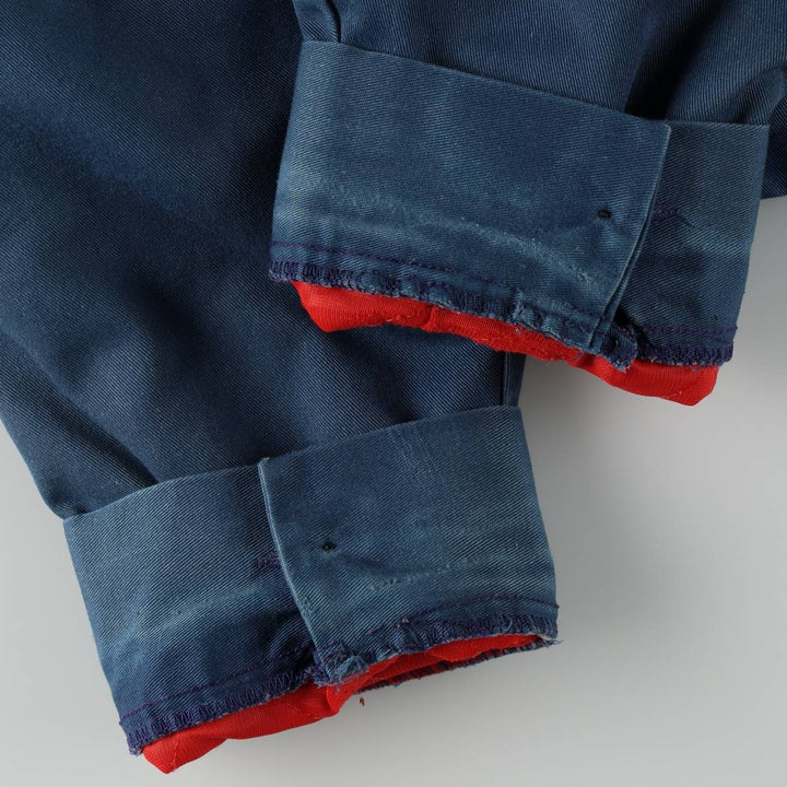 Padded work jacket, men's size XL, vintage. unclear blue type Vintage Second Hand