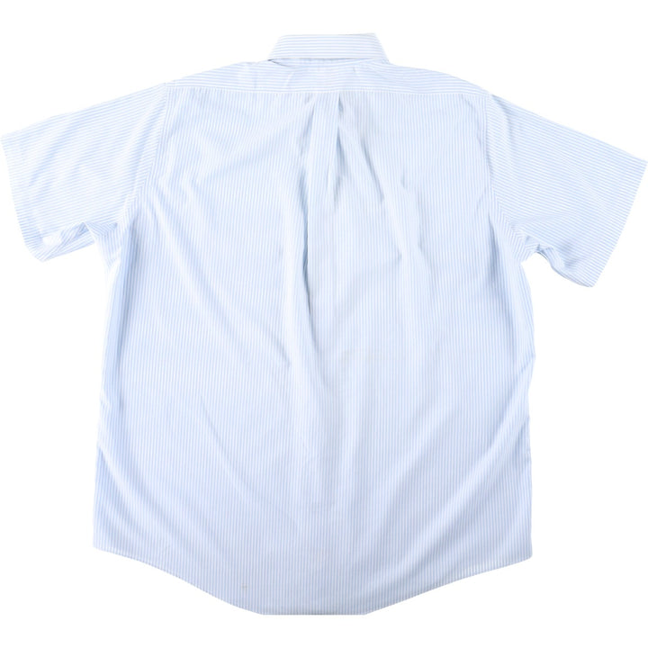 Brooks Brothers Est. 1818 Short Sleeve Button-Down Striped Shirt, Men's Size XL cotton white type Vintage Second Hand