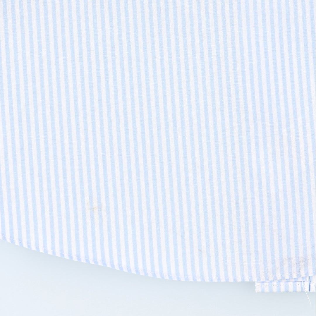 Brooks Brothers Est. 1818 Short Sleeve Button-Down Striped Shirt, Men's Size XL cotton white type Vintage Second Hand