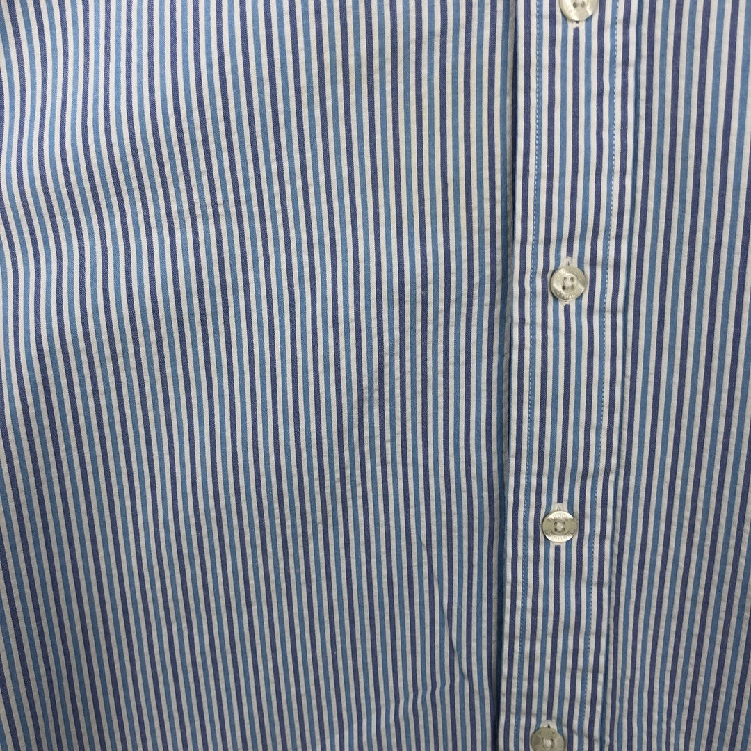 Brooks Brothers Est.1818 Short Sleeve Button-Down Striped Shirt, Men's M cotton white type Vintage Second Hand