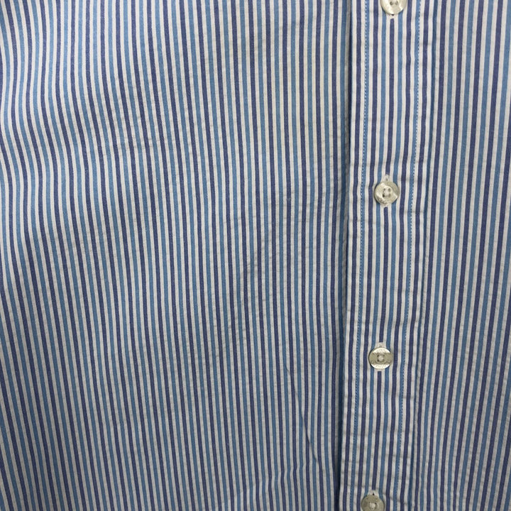 Brooks Brothers Est.1818 Short Sleeve Button-Down Striped Shirt, Men's M cotton white type Vintage Second Hand