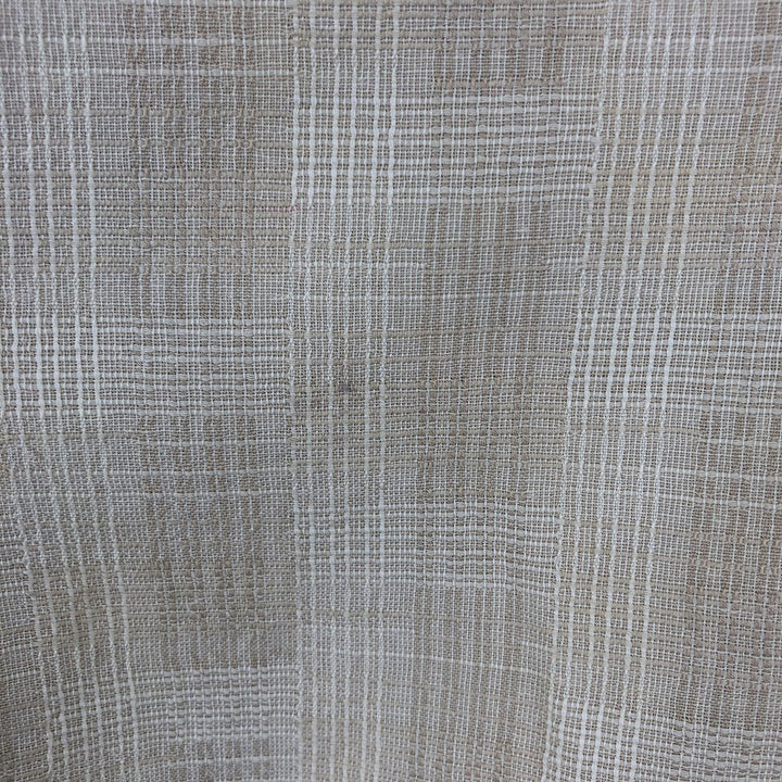 Jos. A. Bank all-over print short-sleeved open-collar cotton x silk box shirt, men's size XL equivalent. silk Beige type Vintage Second Hand