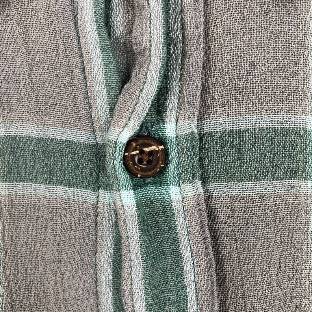 Patagonia STY52931SP17 Short-Sleeve Cotton Check Shirt, Boxy Shirt, Men's Size XL (approx.) Organic cotton gray type Vintage Second Hand