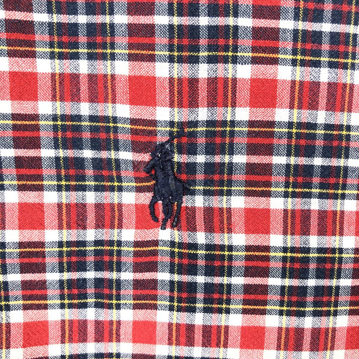 Ralph Lauren BLAIRE short sleeve button down check shirt men's XL size cotton red type Vintage Second Hand