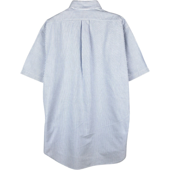 Ralph Lauren BLAIRE Short-Sleeve Button-Down Striped Shirt, Men's Size S (approx.) cotton blue type Vintage Second Hand