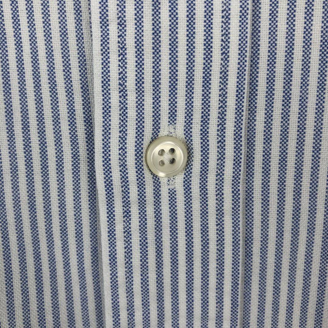 Ralph Lauren BLAIRE Short-Sleeve Button-Down Striped Shirt, Men's Size S (approx.) cotton blue type Vintage Second Hand