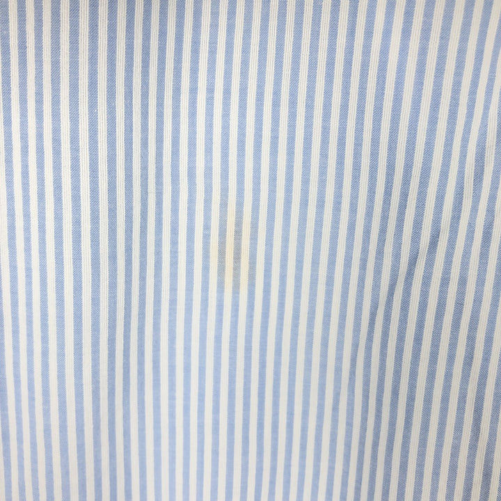 Ralph Lauren Classic Fit Seersucker Short Sleeve Button Down Striped Shirt Men's XL cotton blue type Vintage Second Hand