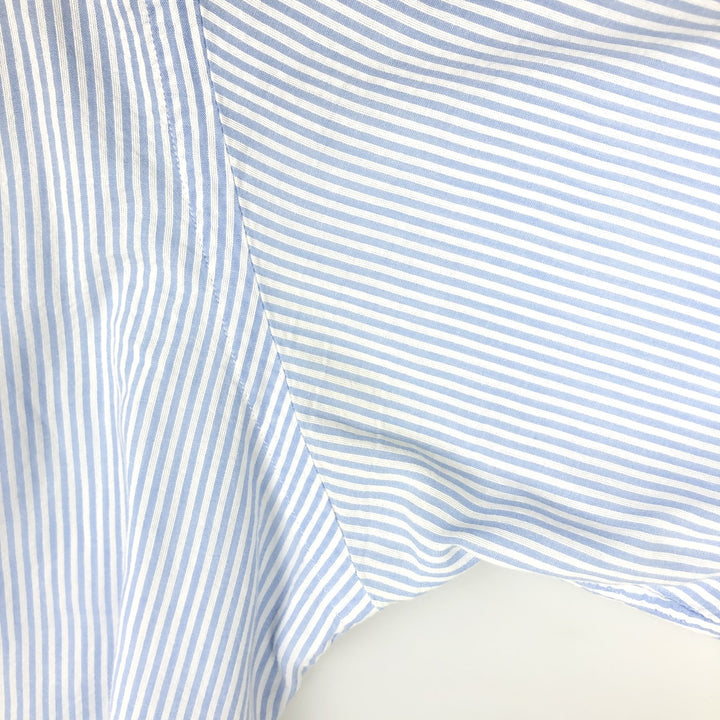 Ralph Lauren Classic Fit Seersucker Short Sleeve Button Down Striped Shirt Men's XL cotton blue type Vintage Second Hand