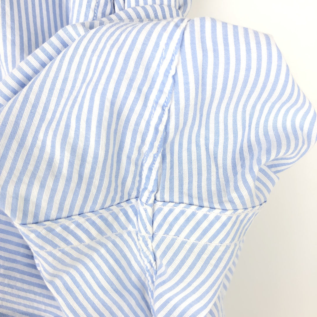 Ralph Lauren Classic Fit Seersucker Short Sleeve Button Down Striped Shirt Men's XL cotton blue type Vintage Second Hand