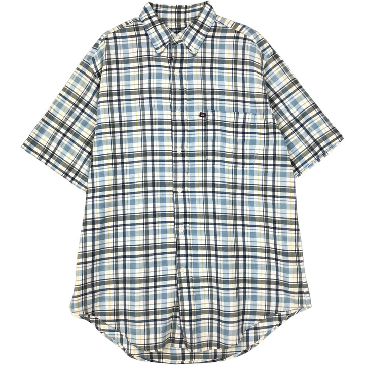 2000'S Ralph Lauren RALPH LAUREN JEANS CO. Long-sleeved button-down check shirt, men's size M (approx.) cotton Blue type light blue Vintage Second Hand