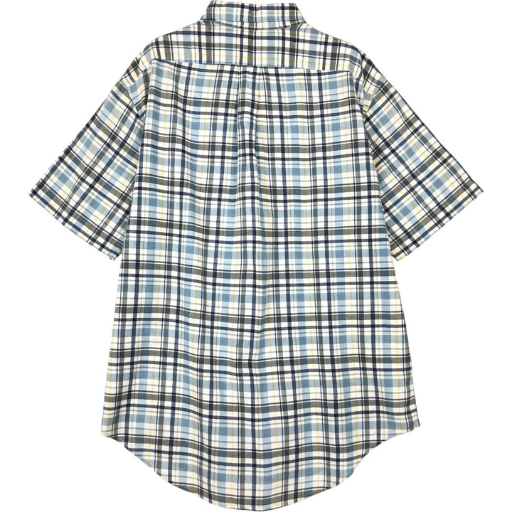 2000'S Ralph Lauren RALPH LAUREN JEANS CO. Long-sleeved button-down check shirt, men's size M (approx.) cotton Blue type light blue Vintage Second Hand