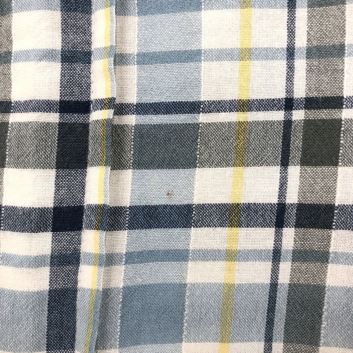 2000'S Ralph Lauren RALPH LAUREN JEANS CO. Long-sleeved button-down check shirt, men's size M (approx.) cotton Blue type light blue Vintage Second Hand