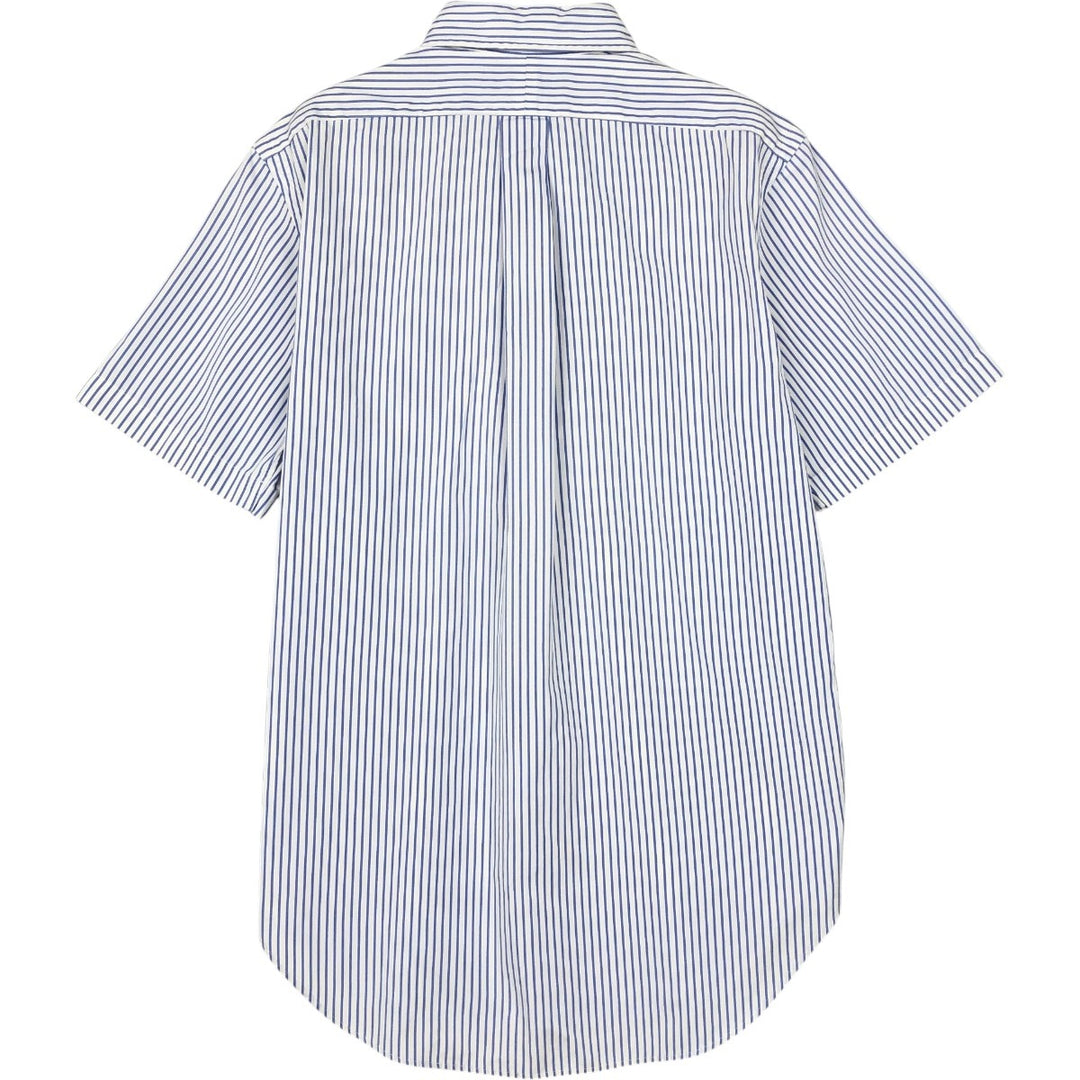 Ralph Lauren CLASSIC FIT Short-Sleeve Button-Down Striped Shirt, Men's Size S (approx.) cotton blue type Vintage Second Hand